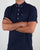 Lyle And Scott Half Button Shirt Navy