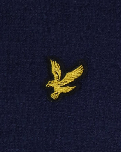 Lyle And Scott Leichtes Sweatshirt mit Noppenmuster, Marineblau