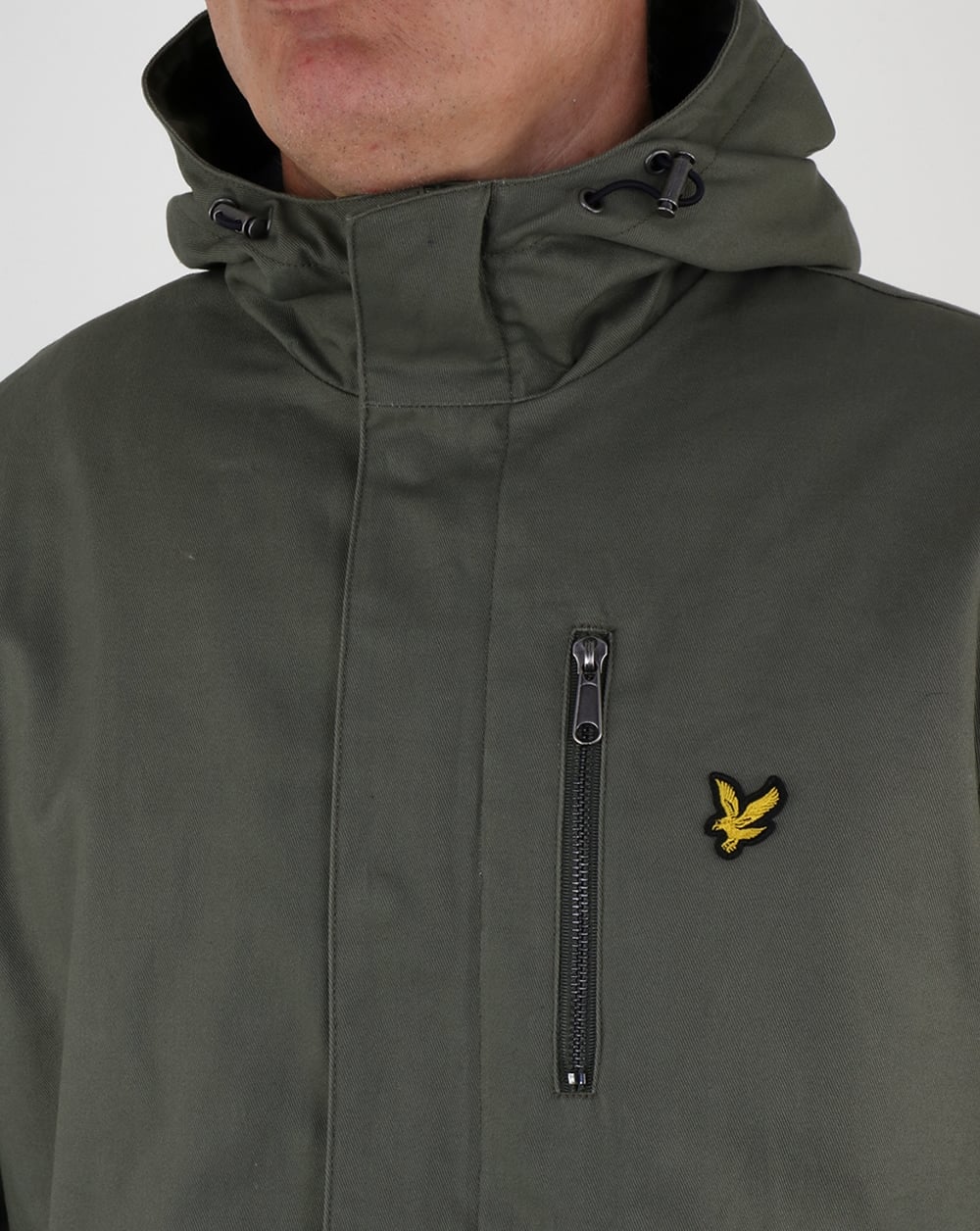 Lyle And Scott – Kapuzenjacke mit abgerundetem Saum, Stauboliv