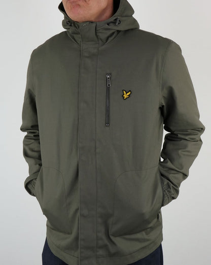 Lyle And Scott – Kapuzenjacke mit abgerundetem Saum, Stauboliv