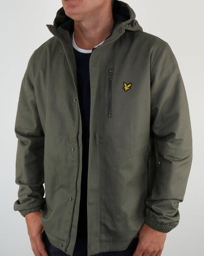 Lyle And Scott – Kapuzenjacke mit abgerundetem Saum, Stauboliv