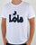 Lois Bull Logo T Shirt White/Navy