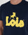 Lois Bull Logo T Shirt Navy/Yellow