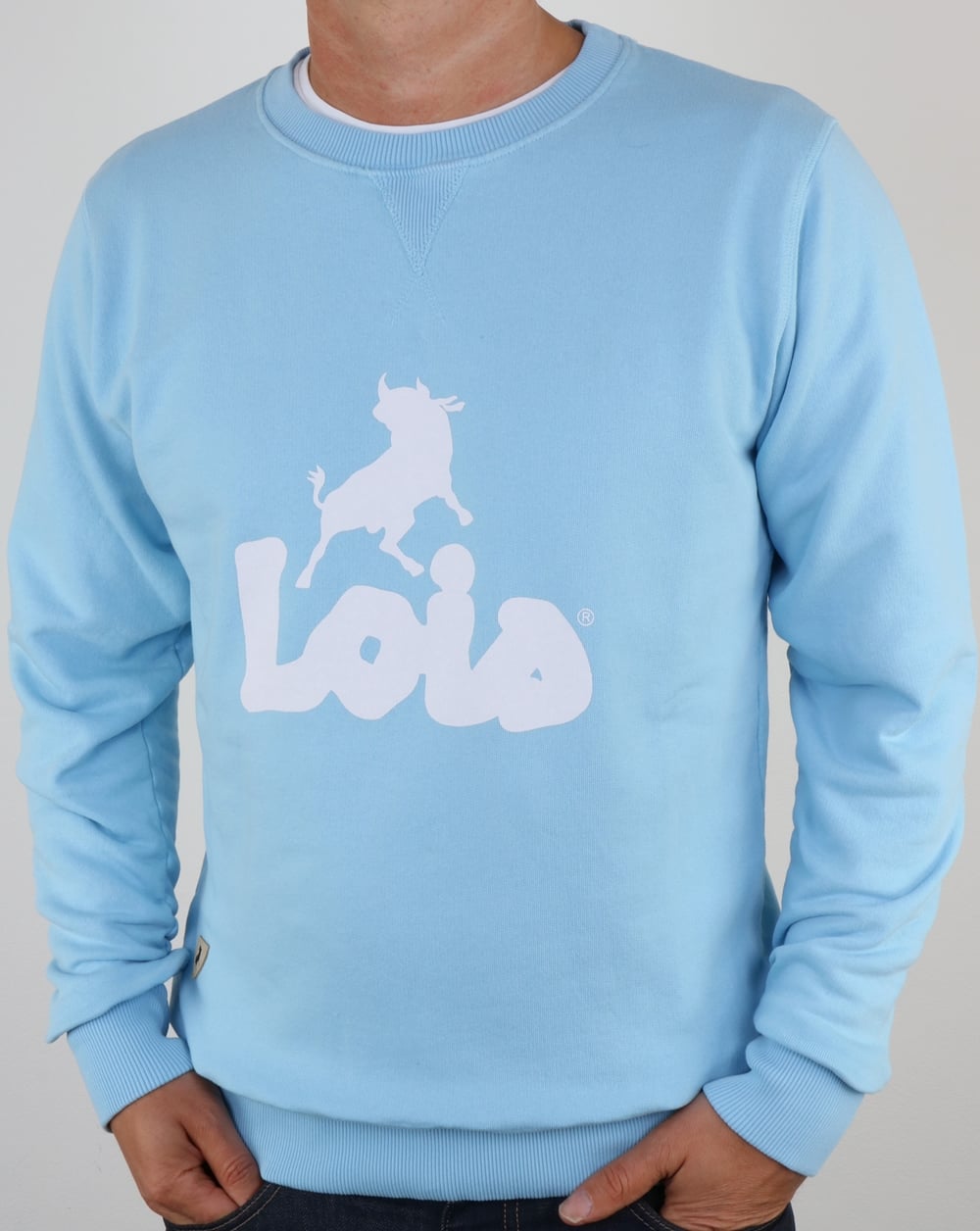 Lois Lisboa Logo Sweatshirt Himmelblau