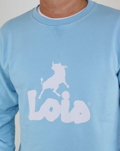 Lois Lisboa Logo Sweatshirt Himmelblau
