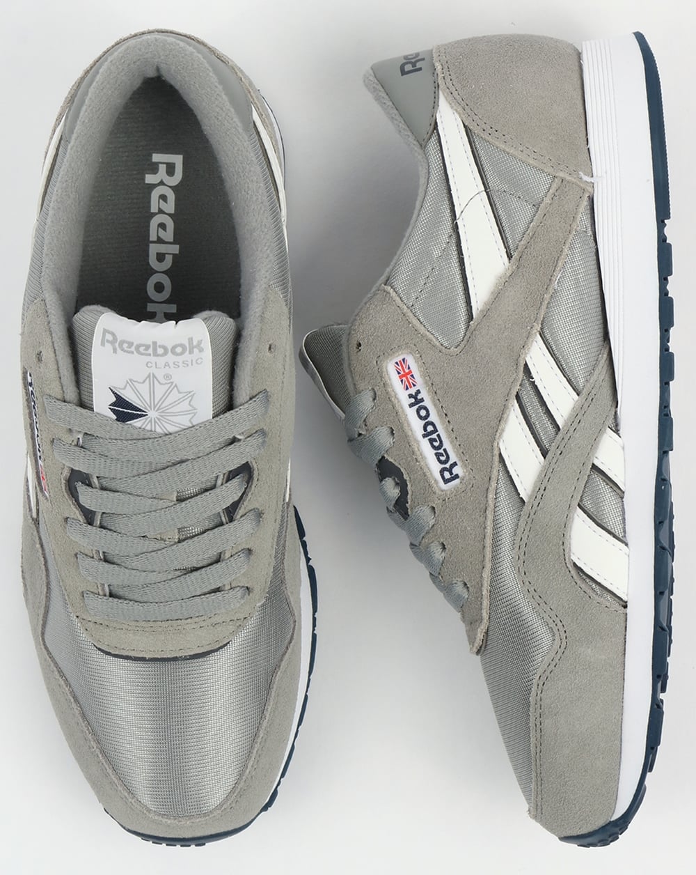Reebok Classic Nylon Sneakers Platin/Jetblau
