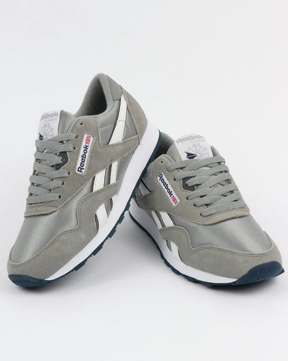 Reebok Classic Nylon Sneakers Platin/Jetblau