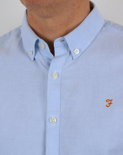 Farah – Brewer – Kurzarmhemd, Himmelblau