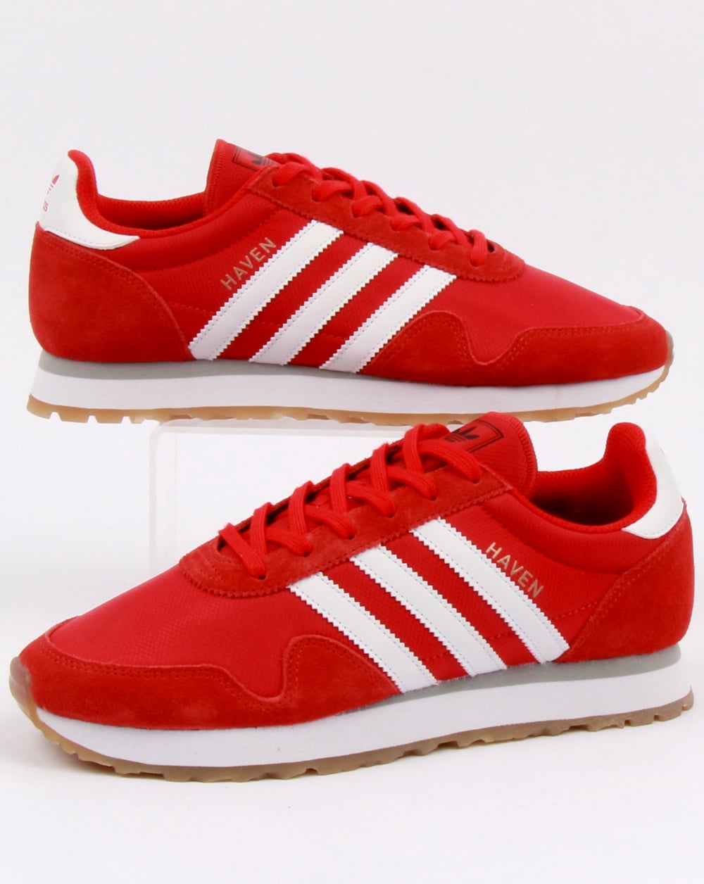 Adidas Haven Sneakers Rot/Weiß/Gummi