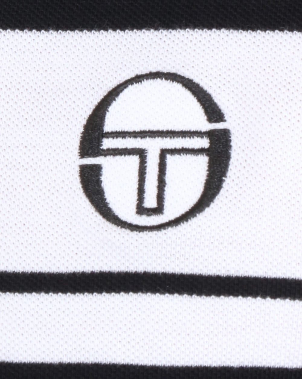 Sergio Tacchini Young Line Poloshirt Schwarz/Weiß