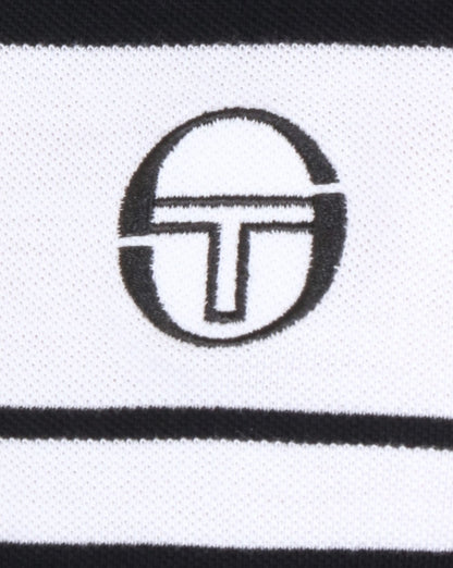 Sergio Tacchini Young Line Poloshirt Schwarz/Weiß