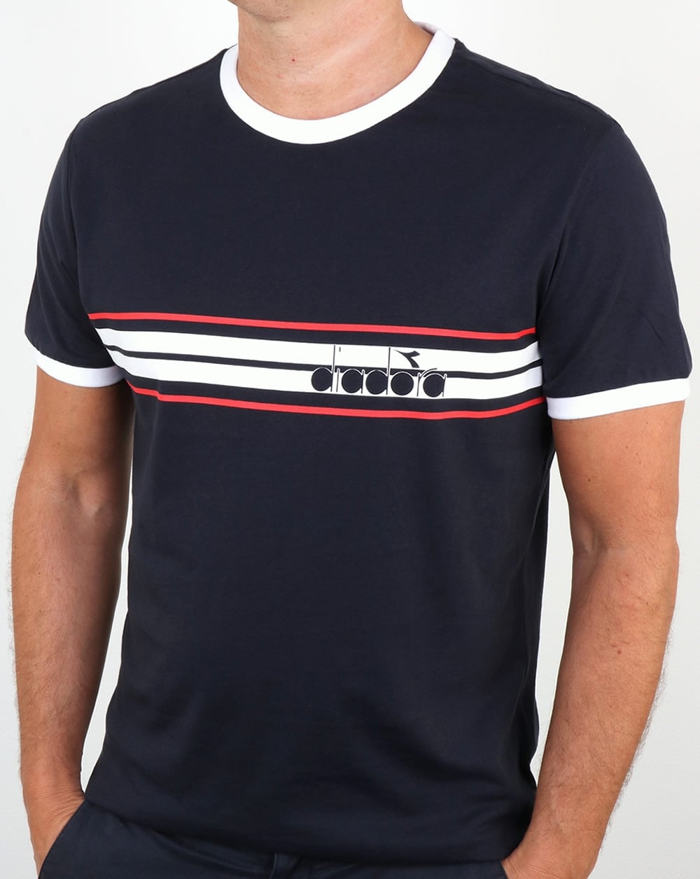 Diadora Ringer T-Shirt Marineblau