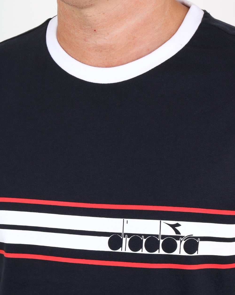 Diadora Ringer T-Shirt Marineblau