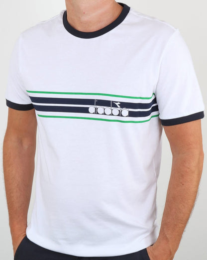 Diadora Ringer T-Shirt Weiß