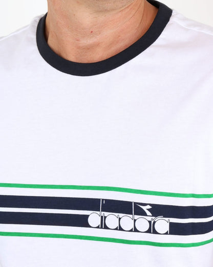 Diadora Ringer T-Shirt Weiß