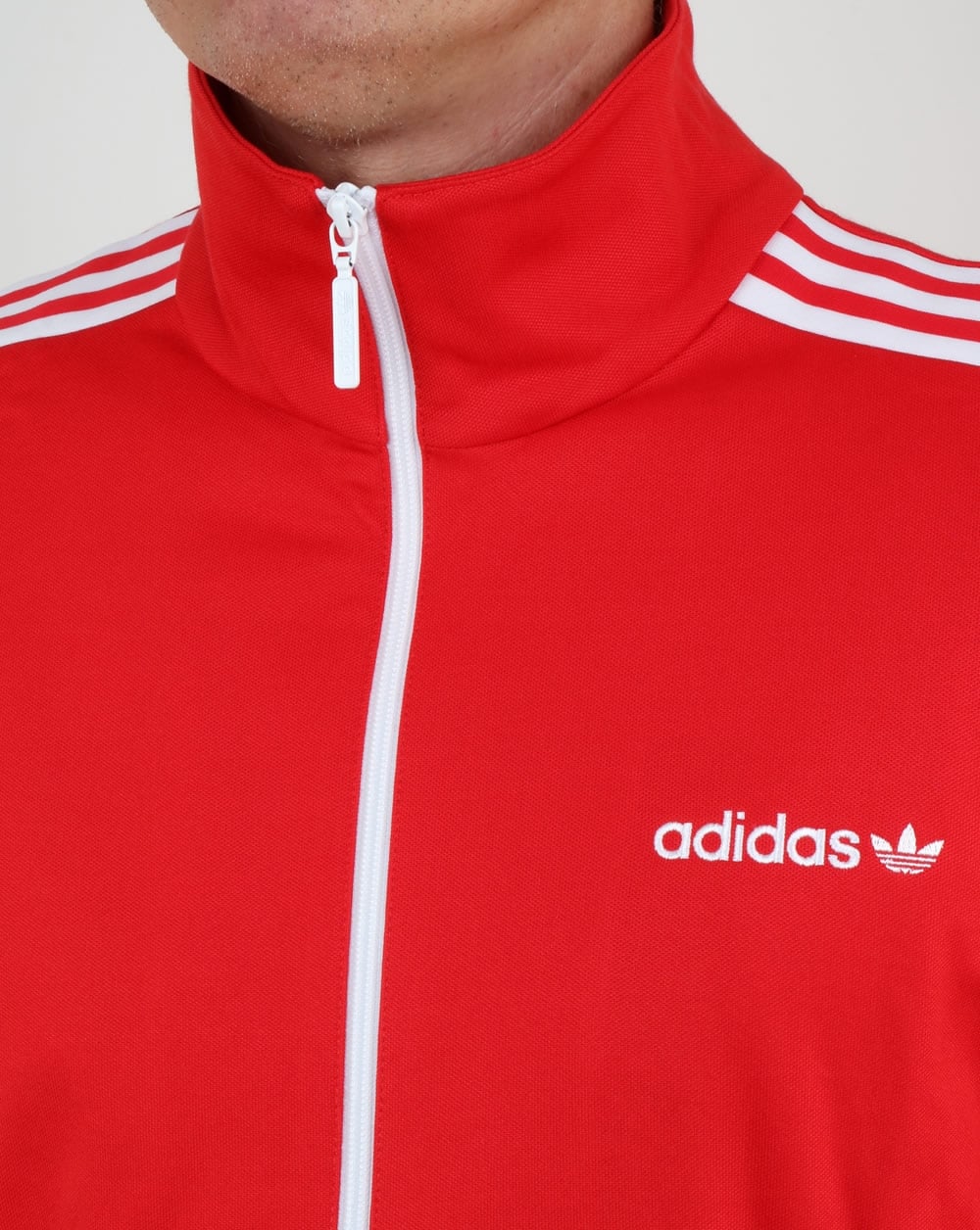 Adidas Originals Beckenbauer Trainingsjacke Rot/Weiß