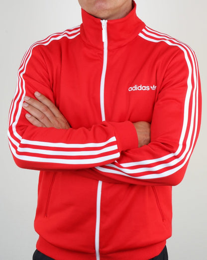 Adidas Originals Beckenbauer Trainingsjacke Rot/Weiß