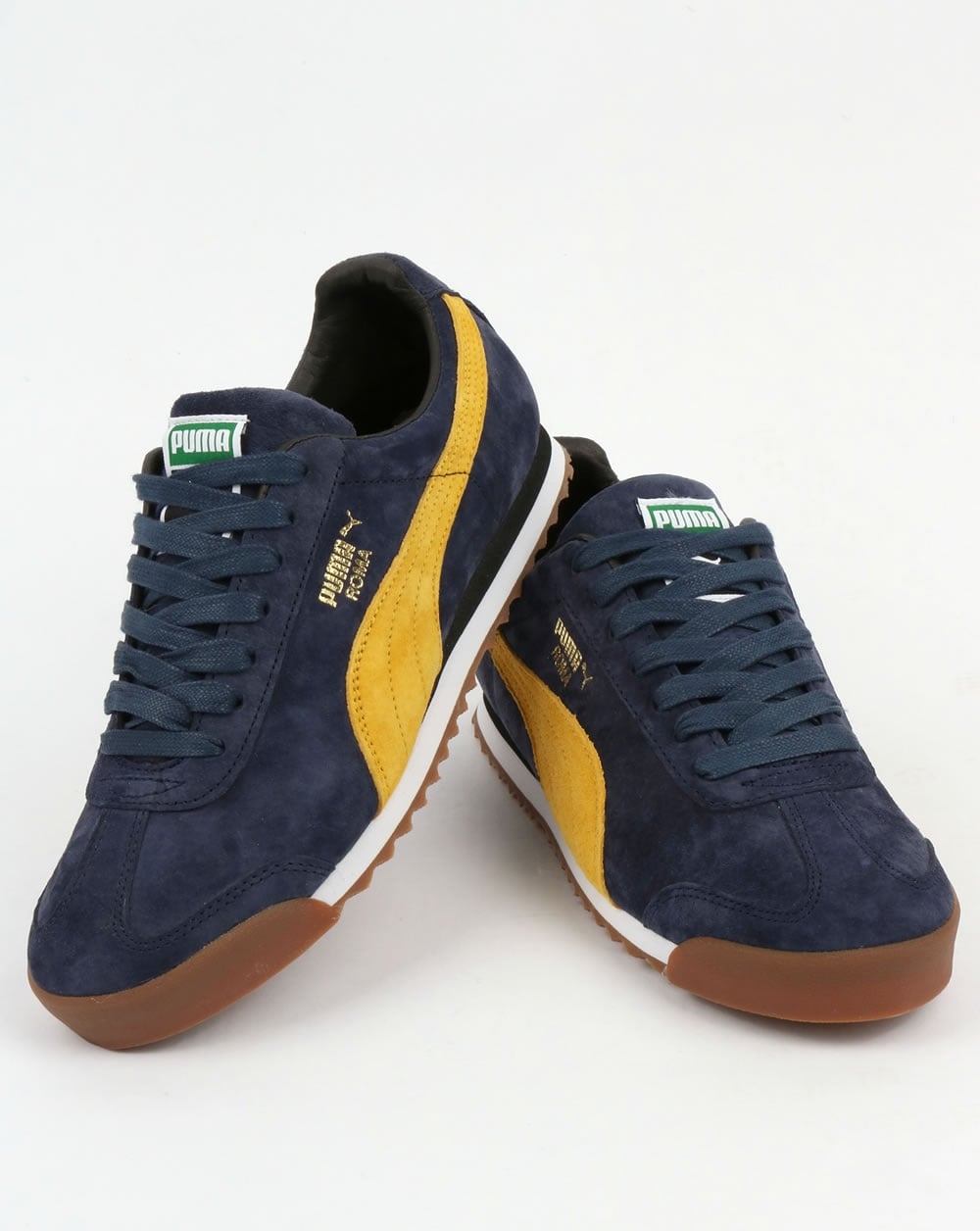 Puma Roma Sneakers Marineblau/Gelb