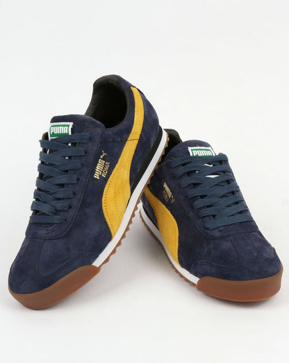 Puma Roma Sneakers Marineblau/Gelb