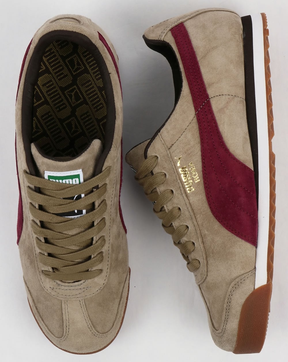 Puma Roma Sneakers Chinchillabraun/Burgund
