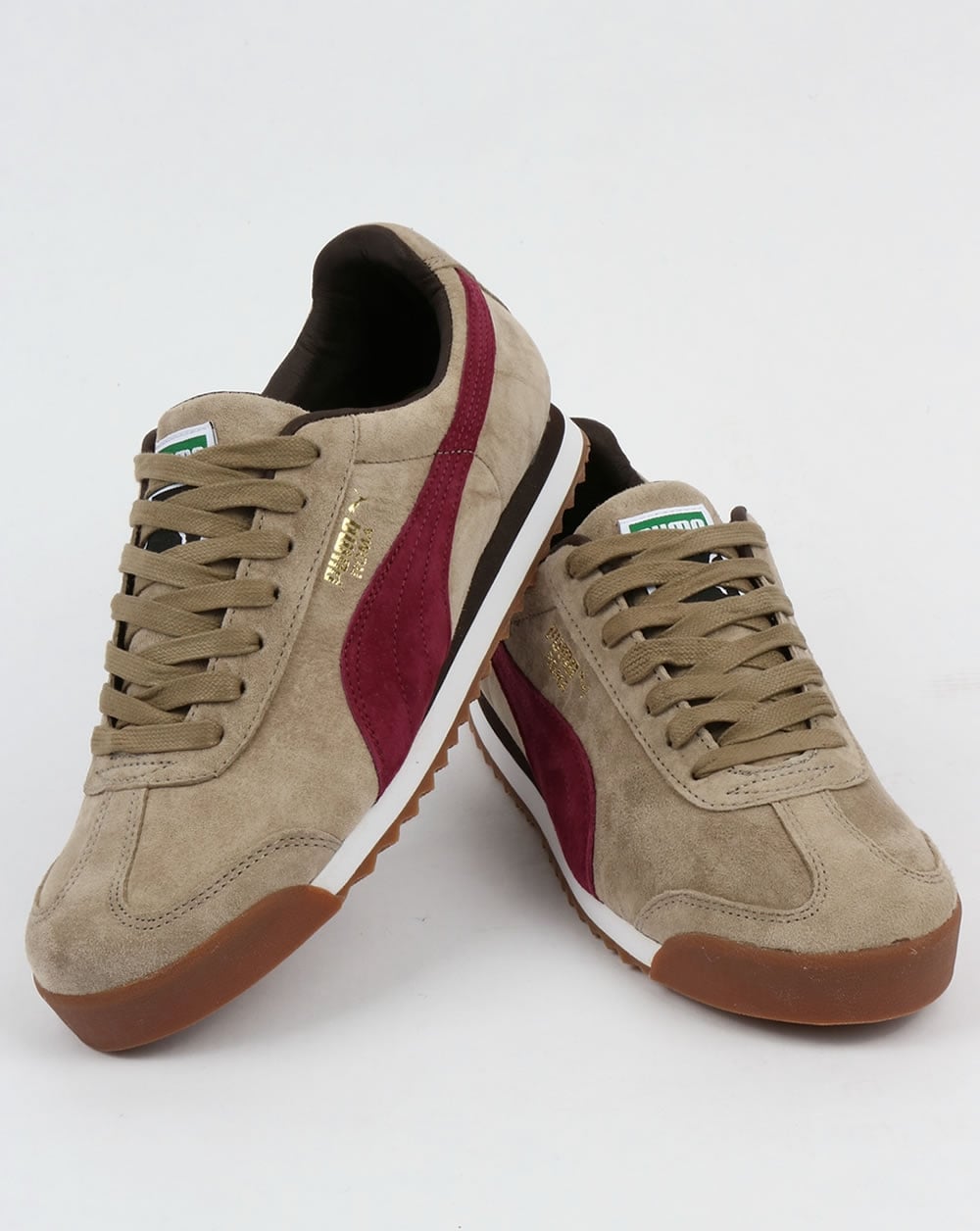 Puma Roma Sneakers Chinchillabraun/Burgund