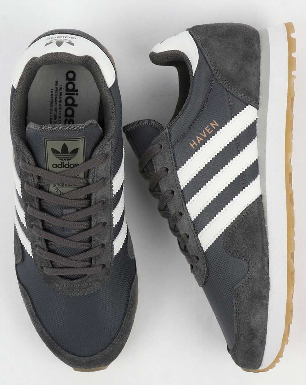 Adidas Haven Trainers Grey/White/Gum