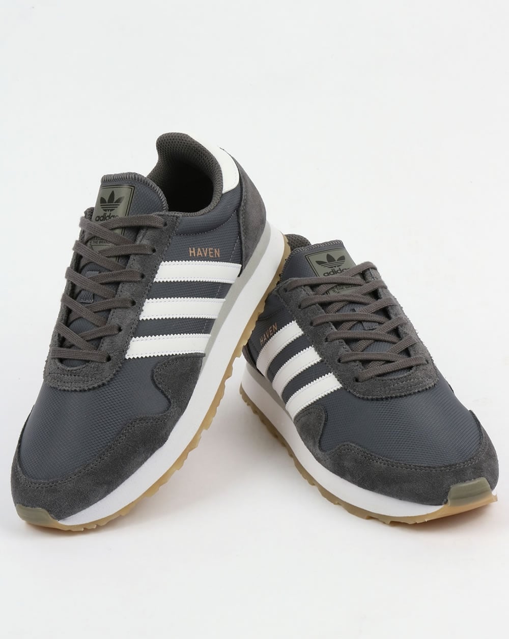Adidas Haven Trainers Grey/White/Gum