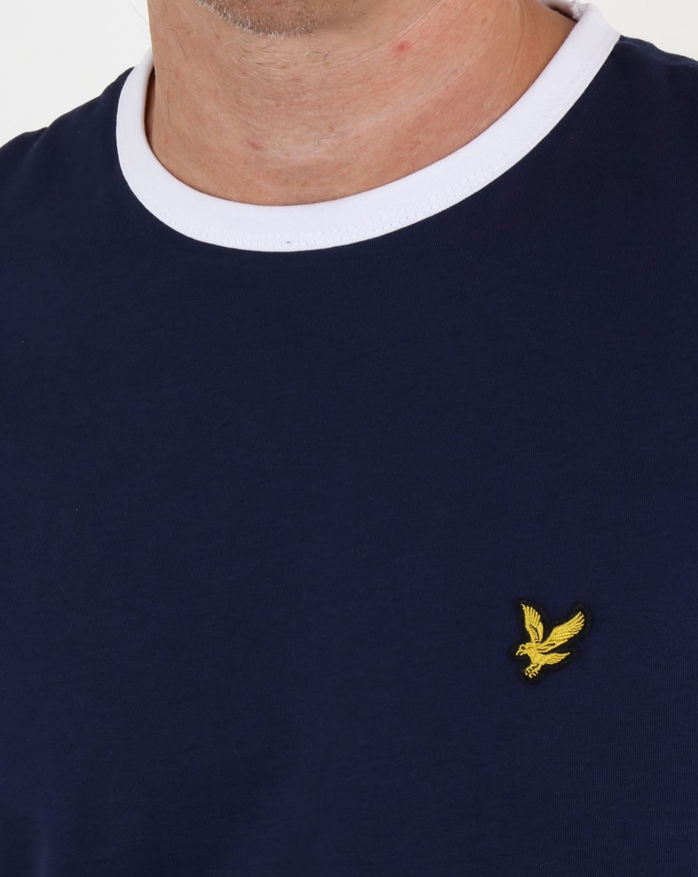 Lyle And Scott – Ringer-T-Shirt in Marineblau