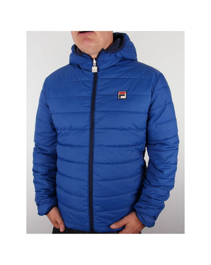 Fila Vintage Wendbare Pufferjacke Marineblau/Royalblau