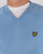 Lyle And Scott V Neck Jumper Azure Blue