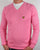 Lyle And Scott V Neck Jumper Pink