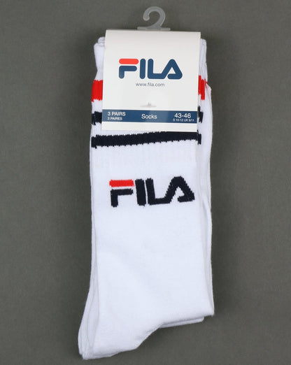 Fila Vintage Calza 3er-Pack Socken Weiß