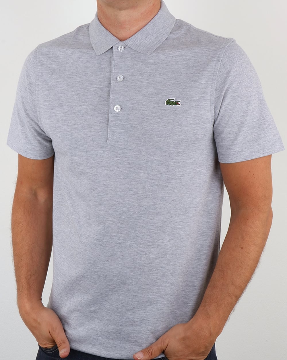 Lacoste Poloshirt Silber Chine
