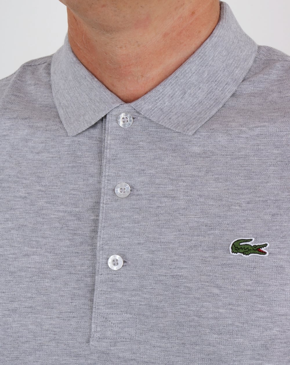 Lacoste Poloshirt Silber Chine