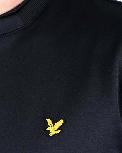 Lyle And Scott – Thompson – Fleece-Rundhalspullover in Schwarz