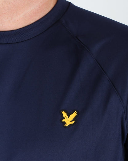 Lyle And Scott Fitness – Langärmliges Fitness-T-Shirt, Marineblau