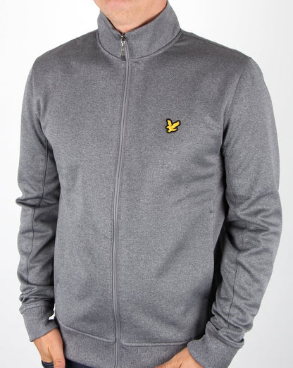 Lyle And Scott – Trainingsoberteil mit Trichterkragen in Stahlgrau