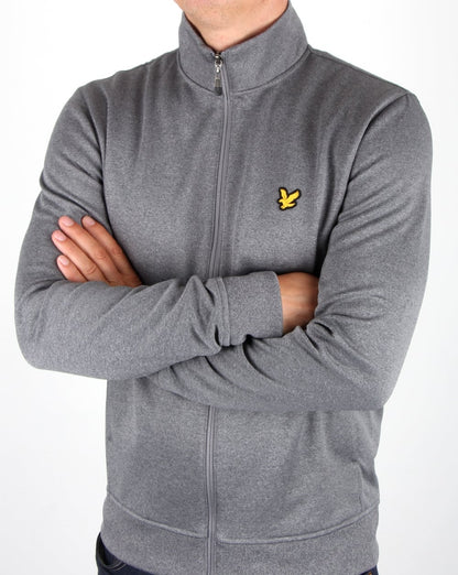 Lyle And Scott – Trainingsoberteil mit Trichterkragen in Stahlgrau