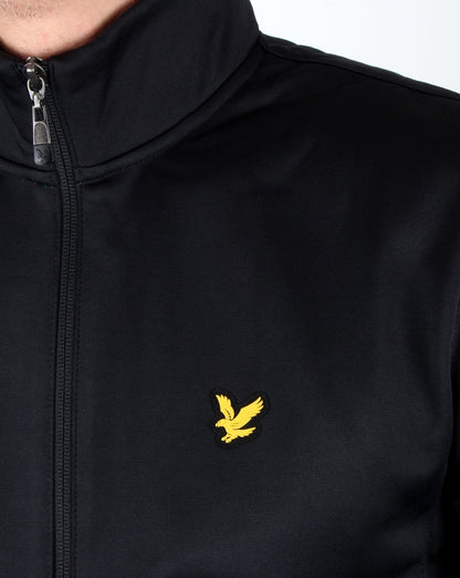 Lyle And Scott – Trainingsjacke mit Trichterkragen in Schwarz