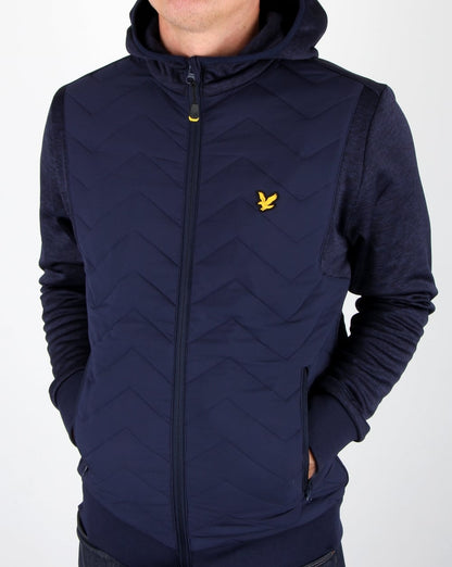 Lyle And Scott – Kapuzenjacke mit Detail, Marineblau