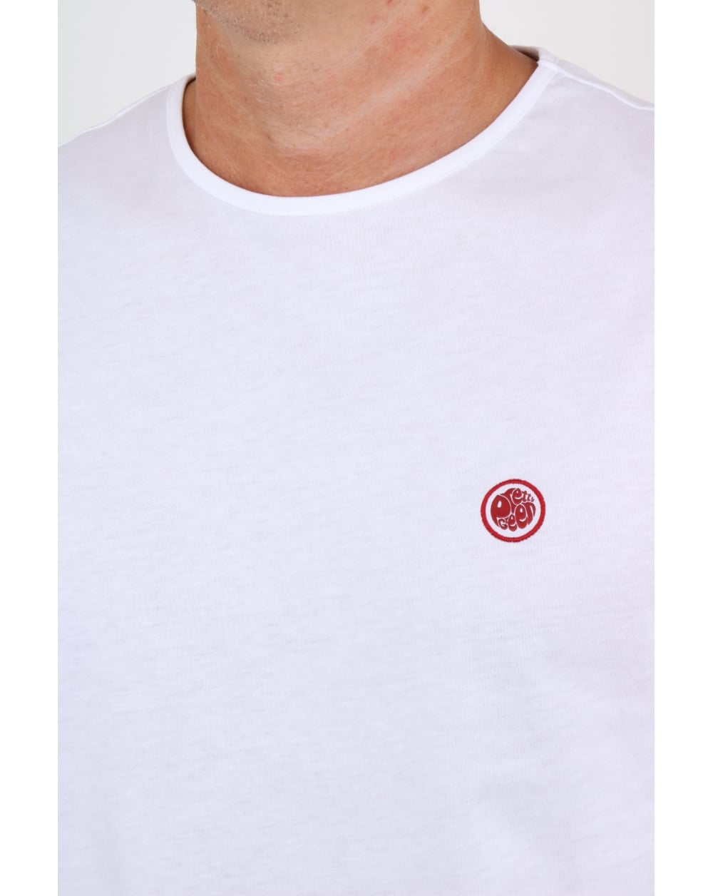 Pretty Green Mitchell Langarm-T-Shirt Weiß