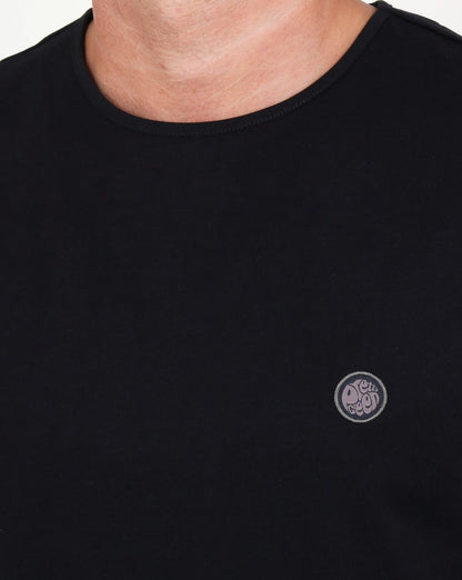 Pretty Green Mitchell Langarm-T-Shirt Schwarz