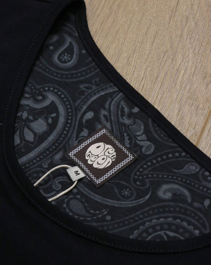 Pretty Green Mitchell Langarm-T-Shirt Schwarz