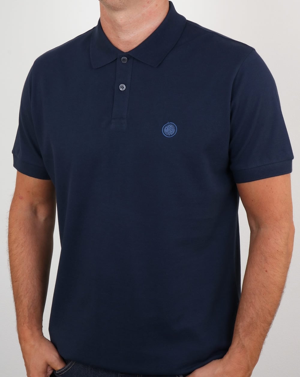 Pretty Green Hartford Poloshirt, Marineblau
