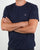 Gant Solid Crew Neck T Shirt Navy