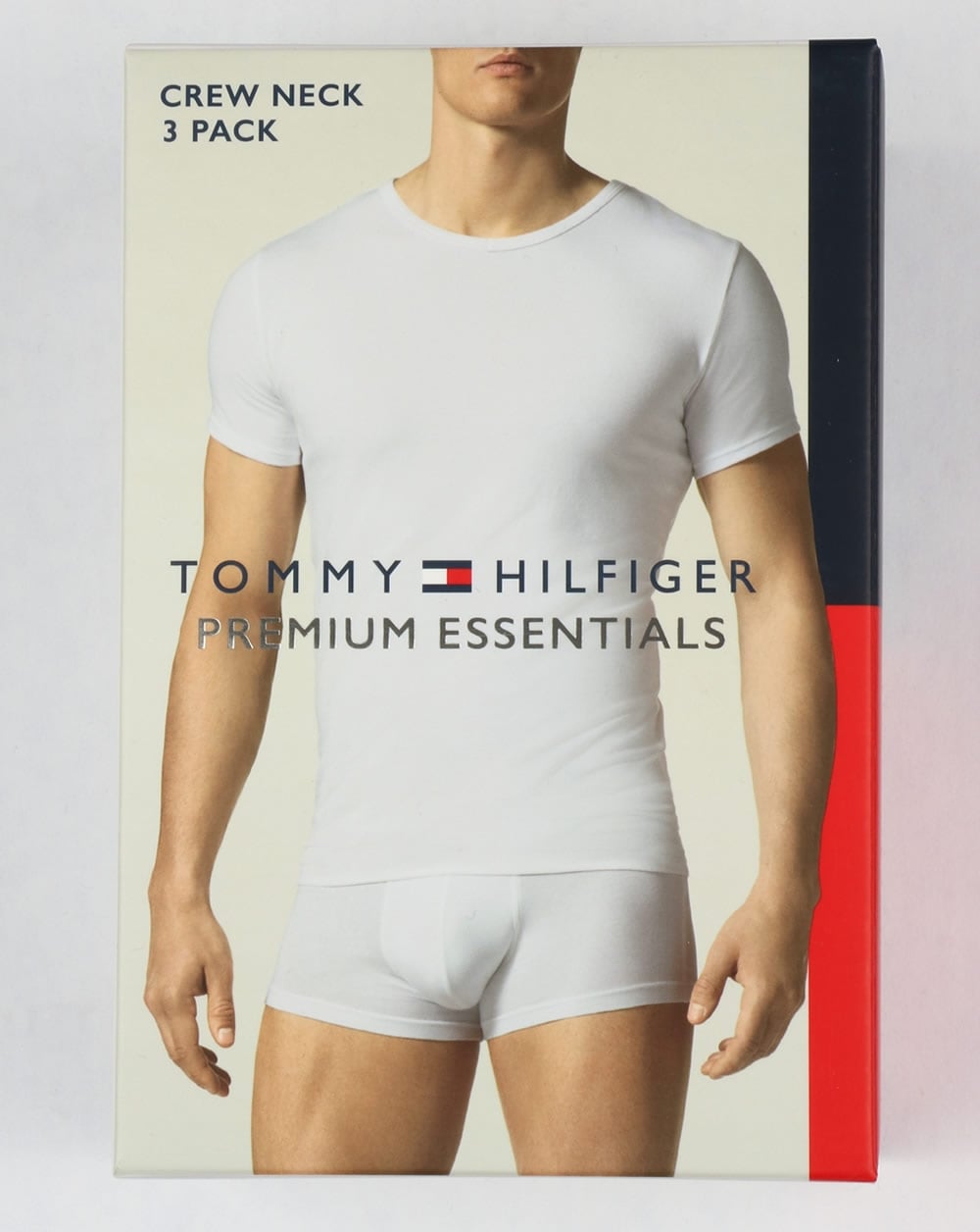 Tommy Hilfiger Premium Essentials 3er-Pack T-Shirts Schwarz/Weiß/Grau
