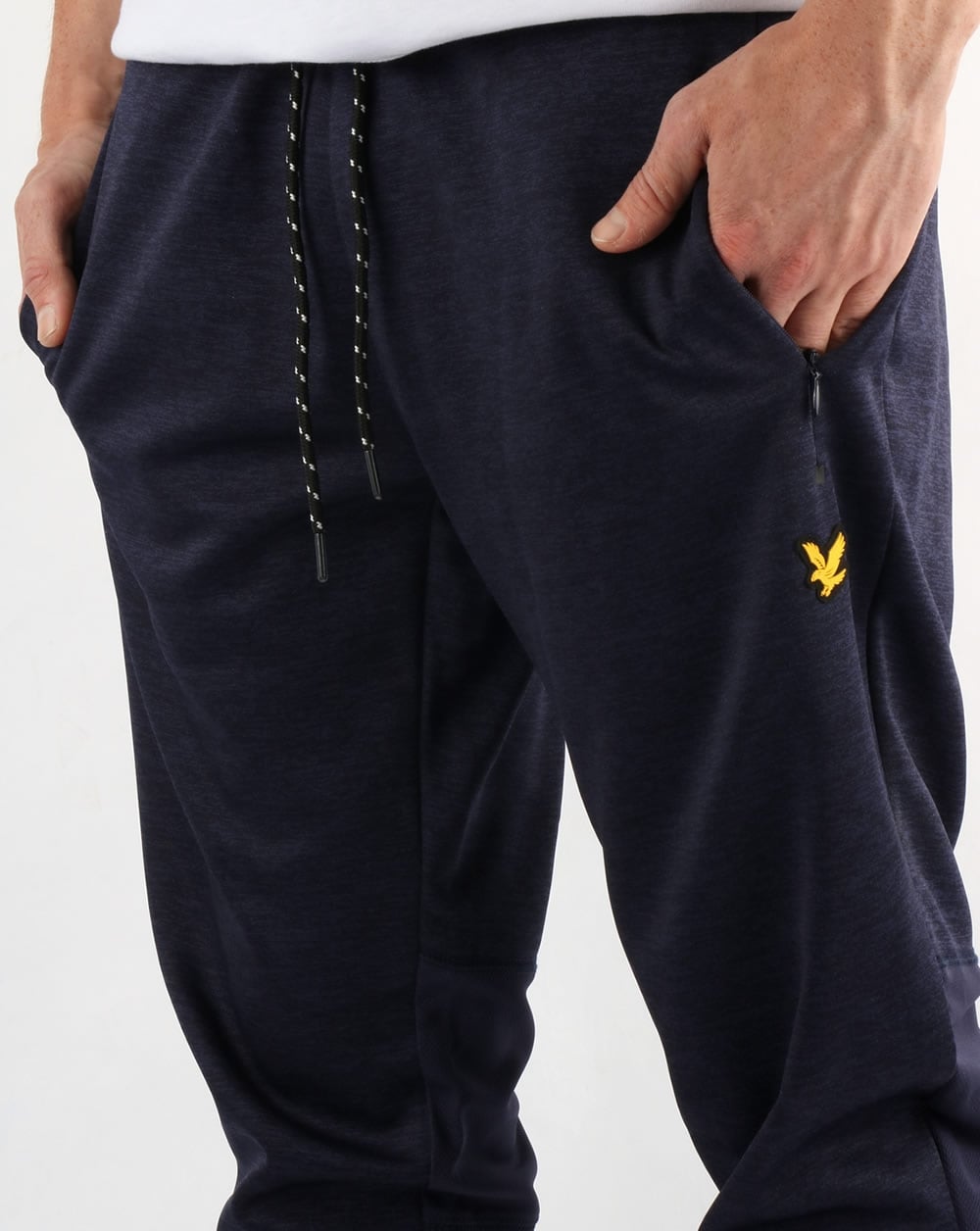 Lyle And Scott Fitness – Greene – Schmal geschnittene Trainingshose in Marineblau