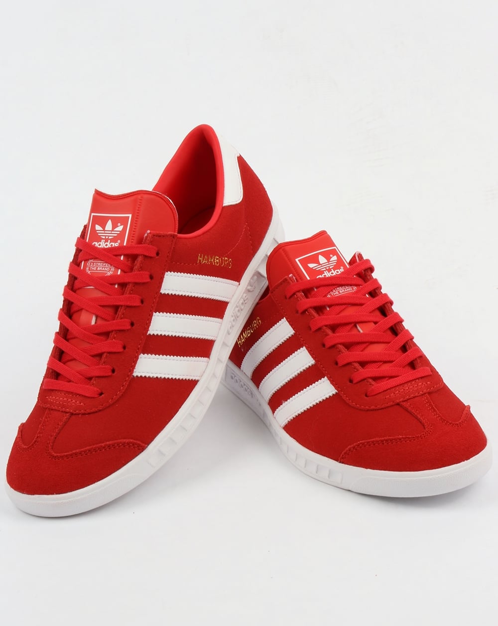 Adidas Hamburg Sneakers Rot/Weiß