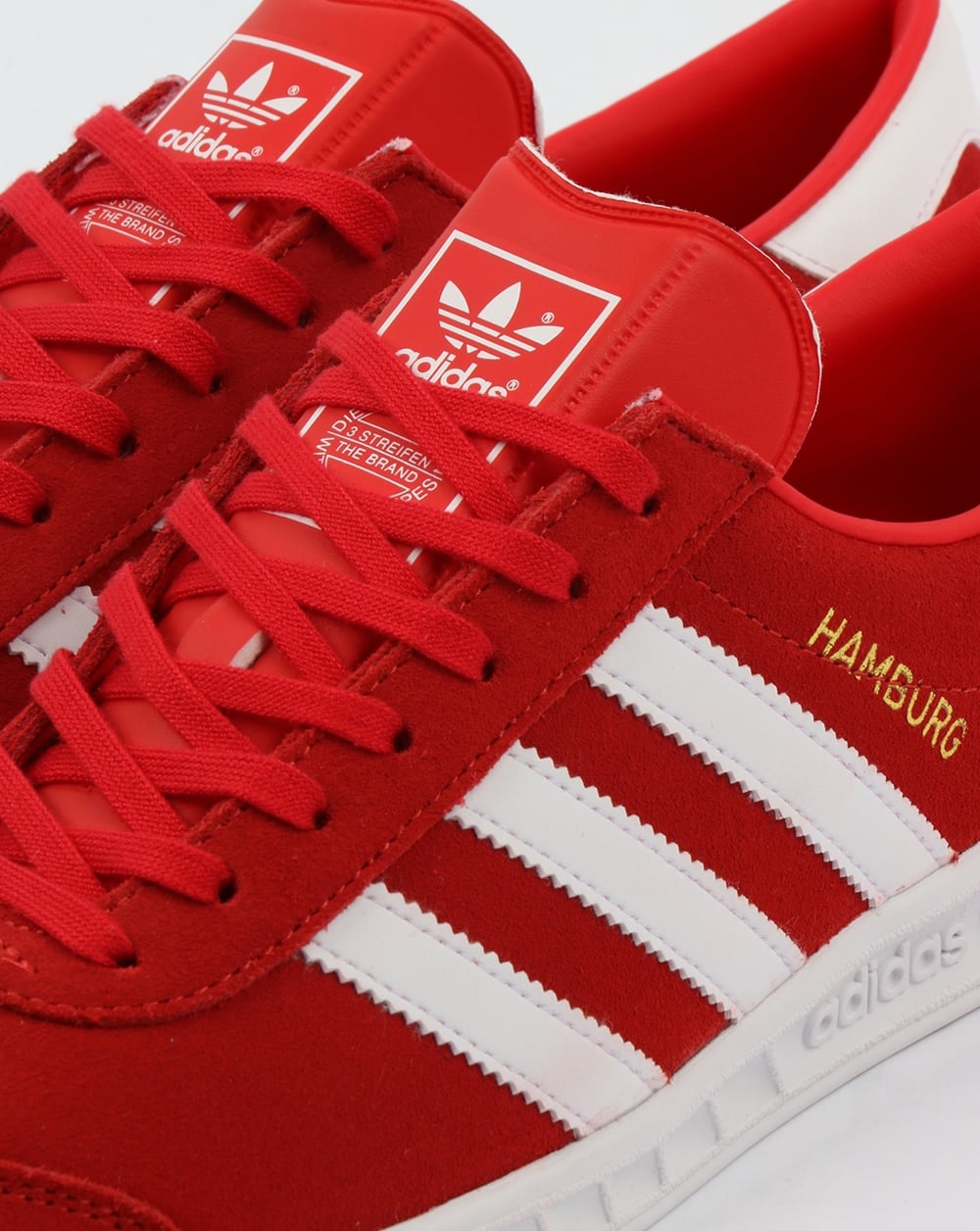 Adidas Hamburg Sneakers Rot/Weiß