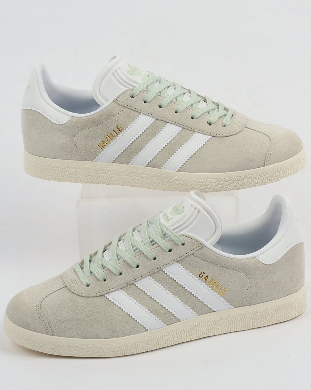 Adidas Gazelle Sneakers Leinengrün/Weiß